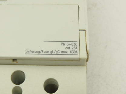 Moeller 3-630 Circuit Breaker w/Rotary Drive Adaptor 630A 690VAC 3 Pole