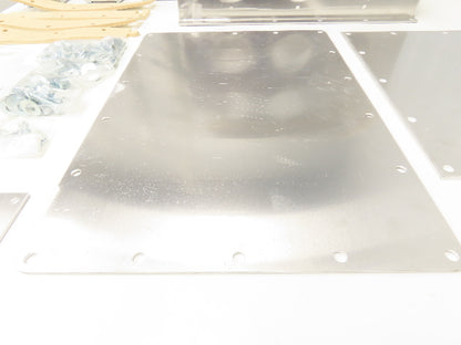 6-Port Distribution Take-Off Box Bulk Material Conveying 16"Sq Flange 2.5" Tubes