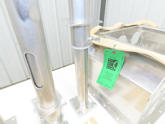 6-Port Distribution Take-Off Box Bulk Material Conveying 16"Sq Flange 2.5" Tubes