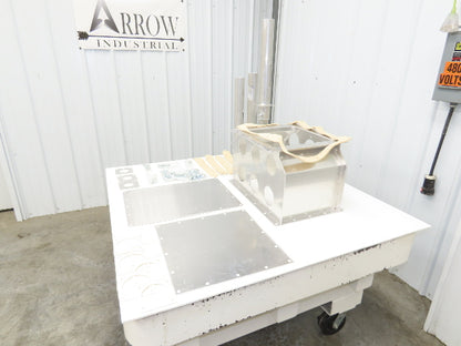 6-Port Distribution Take-Off Box Bulk Material Conveying 16"Sq Flange 2.5" Tubes