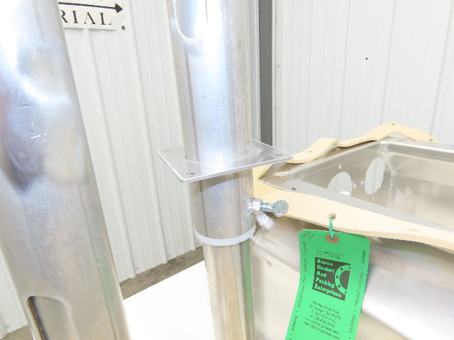 6-Port Distribution Take-Off Box Bulk Material Conveying 16"Sq Flange 2.5" Tubes