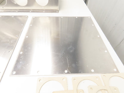 6-Port Distribution Take-Off Box Bulk Material Conveying 16"Sq Flange 2.5" Tubes