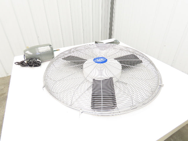 Global Industrial 607051 30" Oscillating Wall Fan 3-Speed 8775 CFM 1/3Hp 120V