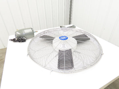 Global Industrial 607051 30" Oscillating Wall Fan 3-Speed 8775 CFM 1/3Hp 120V