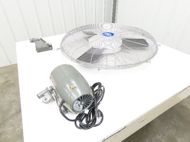 Global Industrial 607051 30" Oscillating Wall Fan 3-Speed 8775 CFM 1/3Hp 120V