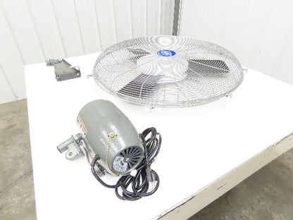 Global Industrial 607051 30" Oscillating Wall Fan 3-Speed 8775 CFM 1/3Hp 120V