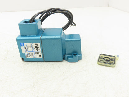 Mac 250B-111CA Solenoid Operated 3-Way Poppet Valve 25-150PSI 120VAC/24VDC