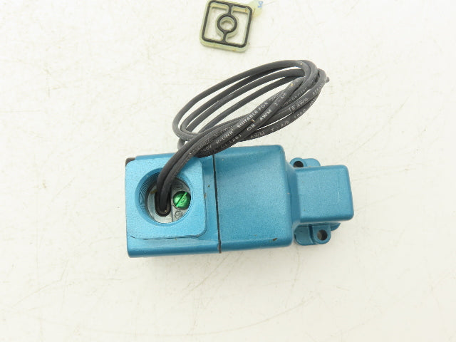 Mac 250B-111CA Solenoid Operated 3-Way Poppet Valve 25-150PSI 120VAC/24VDC