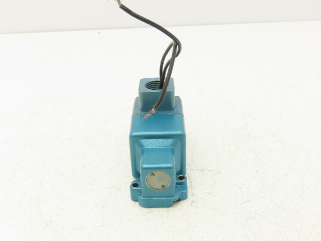 Mac 250B-111CA Solenoid Operated 3-Way Poppet Valve 25-150PSI 120VAC/24VDC