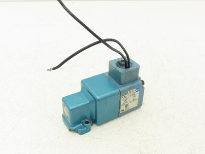 Mac 250B-111CA Solenoid Operated 3-Way Poppet Valve 25-150PSI 120VAC/24VDC