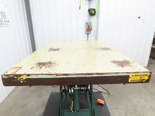 Southworth LS2-36 Hydraulic Scissor Lift Table 2000Lb 120V 36" Lift 48"x36" Top