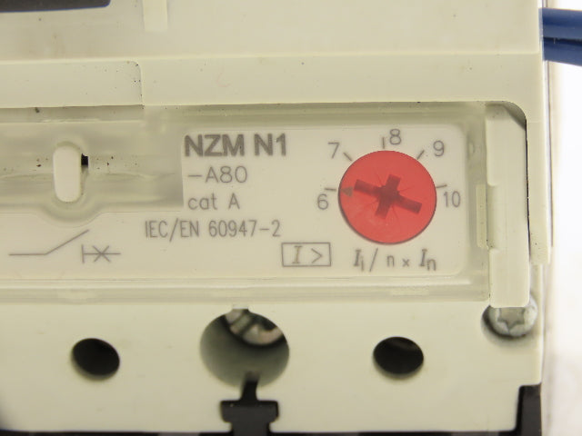 Moeller NZM N1-A80 Circuit Breaker 80A 3-Pole 690VAC 3PH Molded Case