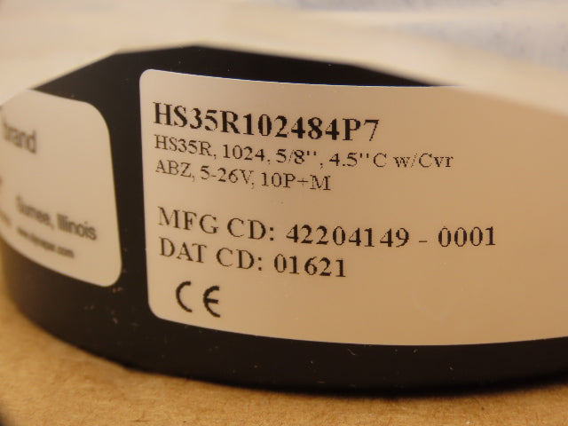 Dynapar HS35R102484P7 Shaft Encoder 5/8" Bore 10-Pin 1024PPR 5-26VDC 6000RPM Max