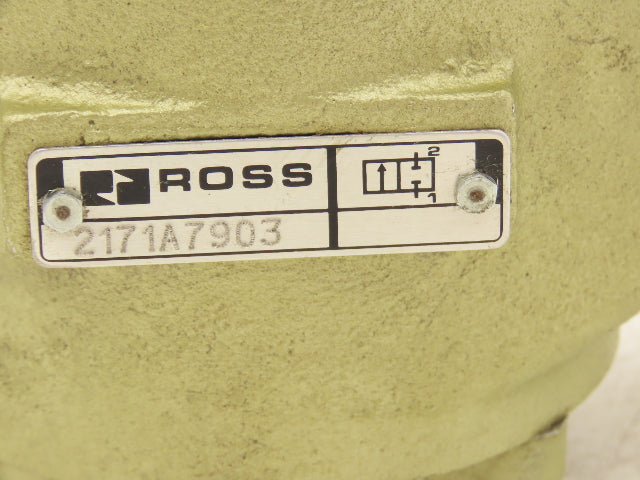 Ross 2171A7903 Pneumatic Inline-Mounted Solenoid Pilot Valve 1-1/4" NPT Ports