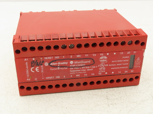 Allen Bradley 440F-C4000D Guardmaster MatGuard Monitored Safety Control Unit