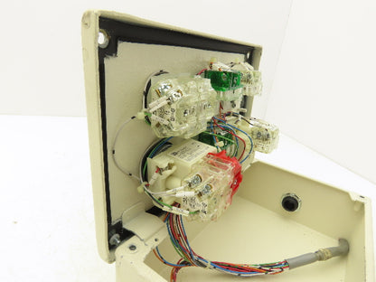 6-Pushbutton Control Station E-Stop On/Off Steel Enclosure Box 9-1/2"x 6-1/4"