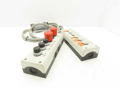 Moeller PC-GF20-FR 6-Station Pushbutton Control Switch Pendant  Lot of 2