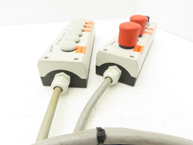Moeller PC-GF20-FR 6-Station Pushbutton Control Switch Pendant  Lot of 2