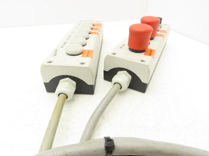 Moeller PC-GF20-FR 6-Station Pushbutton Control Switch Pendant  Lot of 2