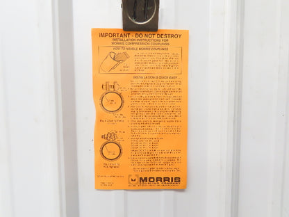 Morris 3-3C-OD 3" Pipe Compression Coupling 76.2mm 3-Bolt Black Gasket Lot of 12