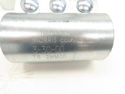 Morris 3-3C-OD 3" Pipe Compression Coupling 76.2mm 3-Bolt Black Gasket Lot of 12
