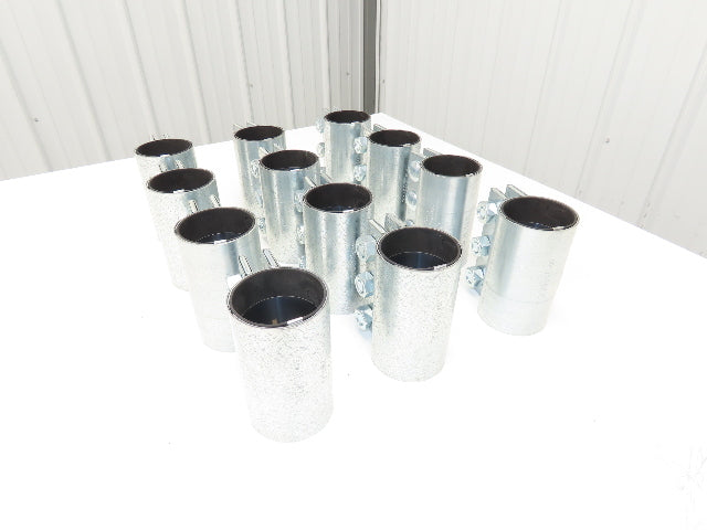 Morris 3-3C-OD 3" Pipe Compression Coupling 76.2mm 3-Bolt Black Gasket Lot of 12