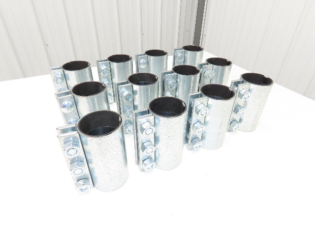 Morris 3-3C-OD 3" Pipe Compression Coupling 76.2mm 3-Bolt Black Gasket Lot of 12
