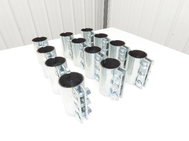 Morris 3-3C-OD 3" Pipe Compression Coupling 76.2mm 3-Bolt Black Gasket Lot of 12