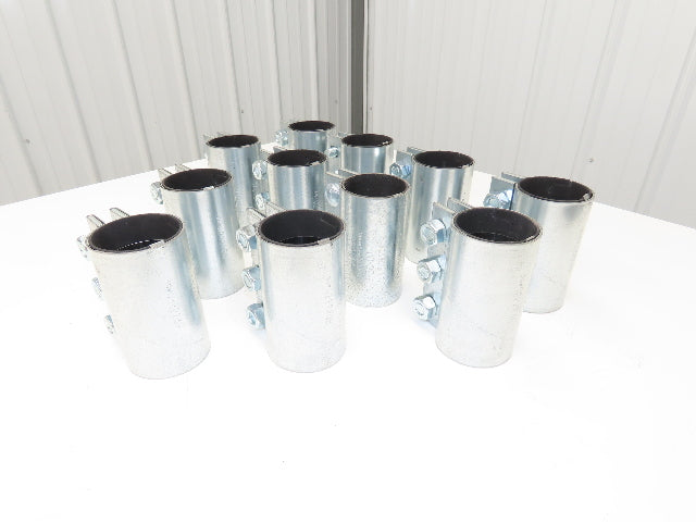 Morris 3-3C-OD 3" Pipe Compression Coupling 76.2mm 3-Bolt Black Gasket Lot of 11