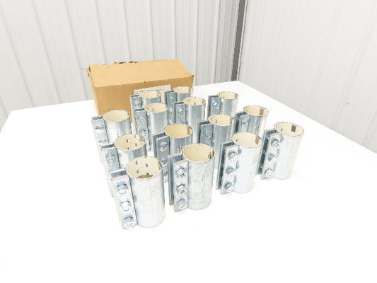 Morris 2-3/4-3C-OD 2.75" Pipe Compression Coupling 3-Bolt White Gasket Lot of 14