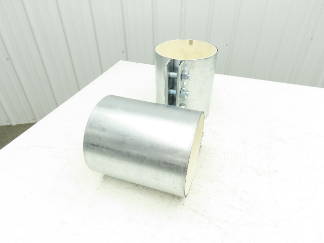 Morris 8-4C-OD Compression Coupling for 8" OD 4-Bolt White Neoprene 10" Lot of 2