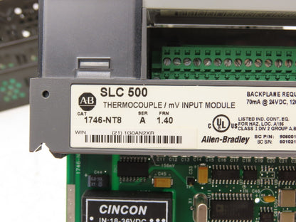 Allen Bradley 1746-A10 1746-P2 SLC 500 Power Supply 10-Slot I/O Chassis Rack