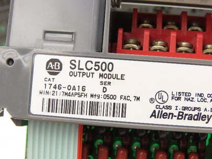 Allen Bradley 1746-A10 1746-P2 SLC 500 Power Supply 10-Slot I/O Chassis Rack