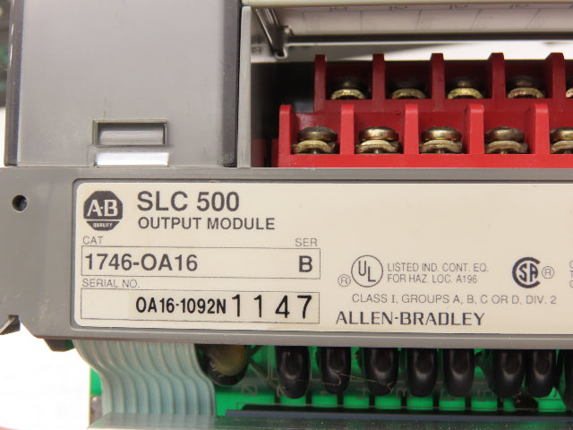 Allen Bradley 1746-A10 1746-P2 SLC 500 Power Supply 10-Slot I/O Chassis Rack
