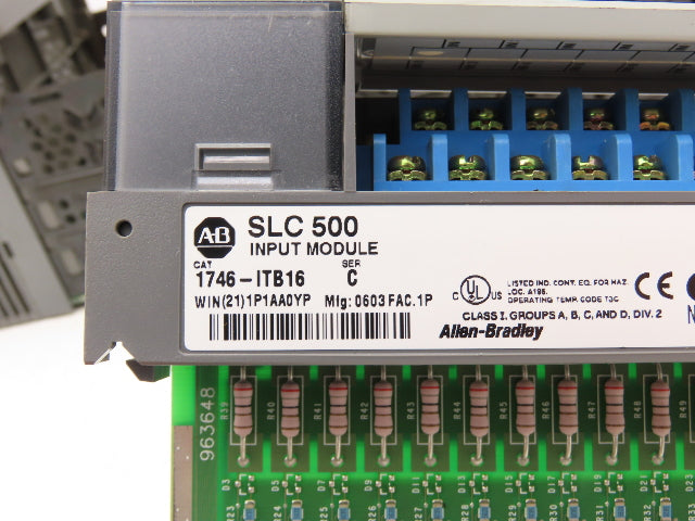 Allen Bradley 1746-A10 1746-P2 SLC 500 Power Supply 10-Slot I/O Chassis Rack