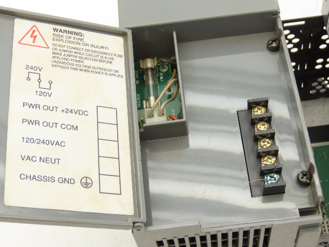 Allen Bradley 1746-A10 1746-P2 SLC 500 Power Supply 10-Slot I/O Chassis Rack