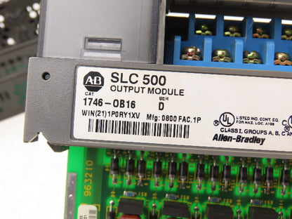 Allen Bradley 1746-A10 1746-P2 SLC 500 Power Supply 10-Slot I/O Chassis Rack