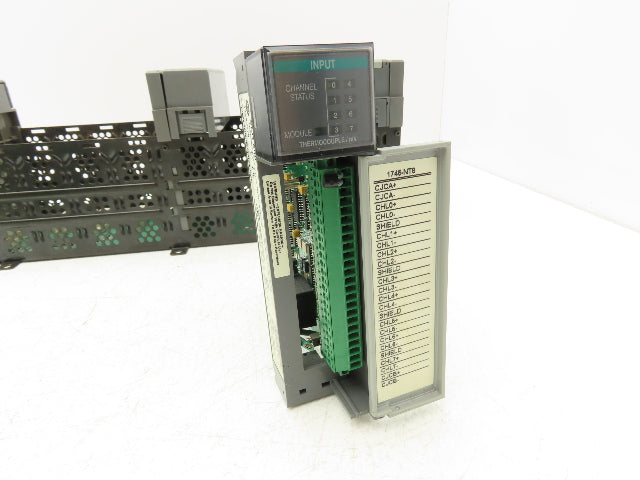 Allen Bradley 1746-A10 1746-P2 SLC 500 Power Supply 10-Slot I/O Chassis Rack