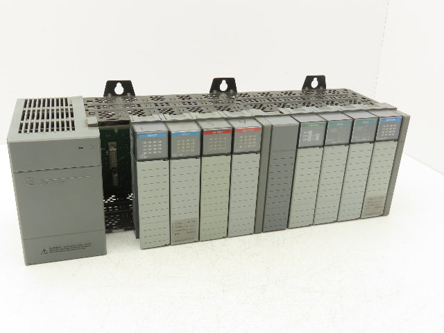 Allen Bradley 1746-A10 1746-P2 SLC 500 Power Supply 10-Slot I/O Chassis Rack