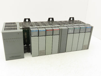 Allen Bradley 1746-A10 1746-P2 SLC 500 Power Supply 10-Slot I/O Chassis Rack