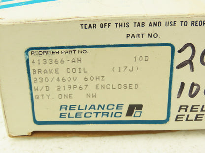 Reliance Electric 413366-AH Brake Coil 230/460V 60Hz Lot of 2