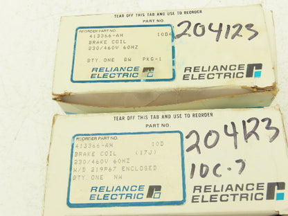 Reliance Electric 413366-AH Brake Coil 230/460V 60Hz Lot of 2