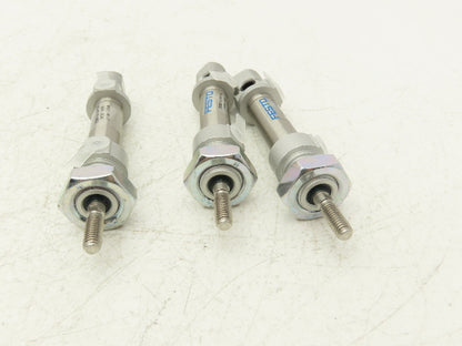 Festo DSNU-12-10-P-A Pneumatic Cylinder 12mm Bore 10mm Stroke 145PSI Lot of 3