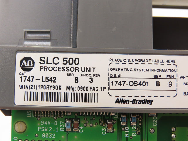 Allen Bradley 1747-L542 SLC 500 Processor Unit SLC 5/04 CPU Ser B Rev 3 W/Key
