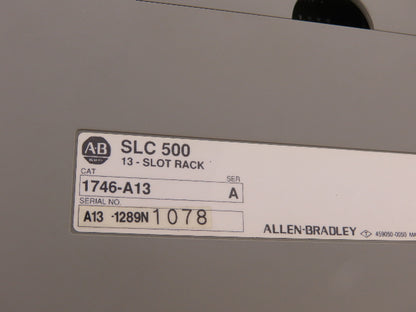 Allen Bradley 1746-P2 SLC 500 Power Supply Ser C 13-Slot I/O Chassis Rack