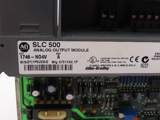 Allen Bradley 1746-P2 SLC 500 Power Supply Ser C 13-Slot I/O Chassis Rack
