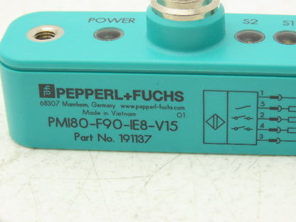 Pepperl+Fuchs 191137 PMI80-F90-IE8-V15 Inductive Positioning System 0-80mm Range