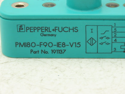 Pepperl+Fuchs 191137 PMI80-F90-IE8-V15 Inductive Positioning System 0-80mm Range