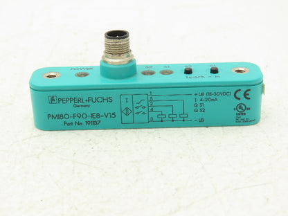 Pepperl+Fuchs 191137 PMI80-F90-IE8-V15 Inductive Positioning System 0-80mm Range