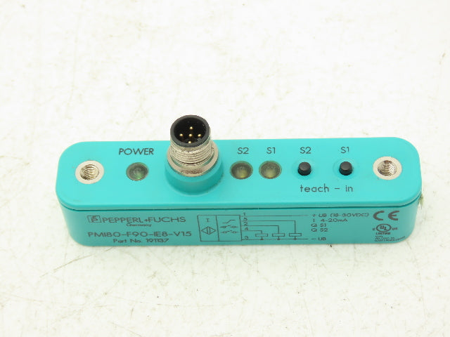 Pepperl+Fuchs 191137 PMI80-F90-IE8-V15 Inductive Positioning System 0-80mm Range